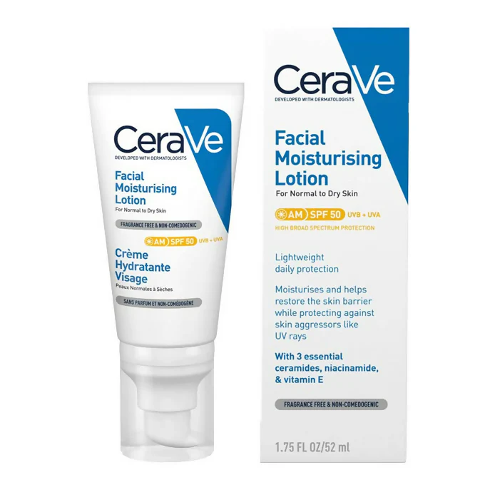CeraVe AM Facial Moisturizing Lotion SPF50 52ML